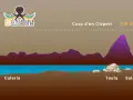 Ilustración de la Cova d'en Gispert, una cueva en la Costa Brava, con sus galerías y salas.