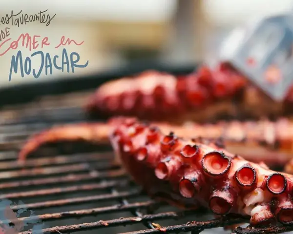 Pulpo a la parrilla, ideal para descubrir dónde comer en Mojácar. ¡Una delicia que no te puedes perder!
