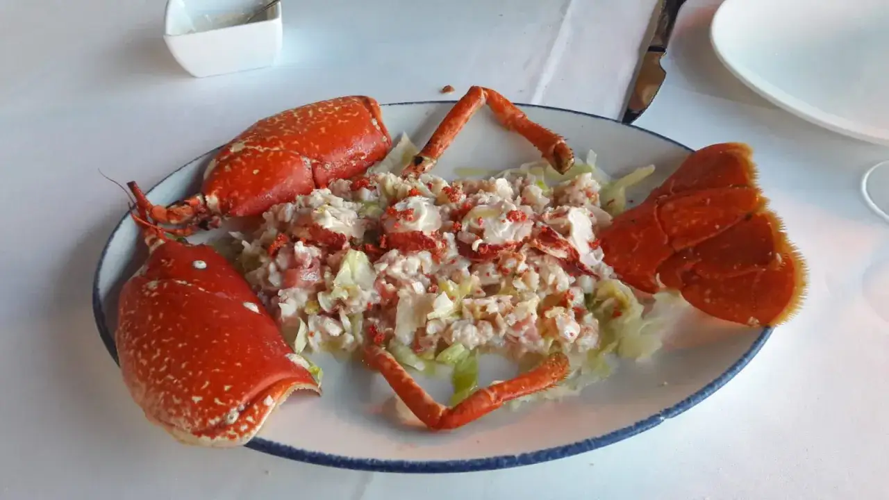 Delicioso plato de bogavante con ensalada, ideal para saber donde comer en Castro Urdiales.