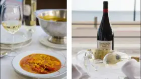 Paella y vino en Islantilla. Descubre dónde comer en Islantilla y disfruta de esta deliciosa combinación.